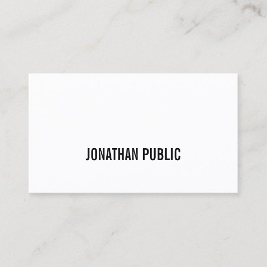 Professionele moderne grafische elegant stijlvolle visitekaartje (Voorkant)