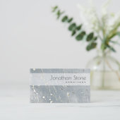 Professionele moderne grijze en witte betonnen tex visitekaartje (Staand voorkant)