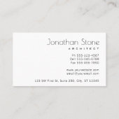 Professionele moderne grijze en witte betonnen tex visitekaartje (Achterkant)