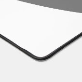 Professionele moderne grijze witte golf onderkant  bureaumat (Hoek)