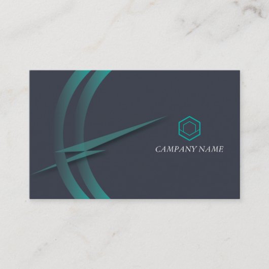 Professionele, moderne, groene bedrijven visitekaartje (Voorkant)