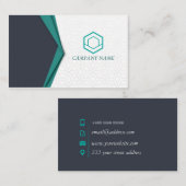 Professionele, moderne, groene bedrijven visitekaartje (Voorkant / Achterkant)