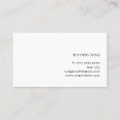 Professionele moderne groene witte streep consulta visitekaartje (Achterkant)