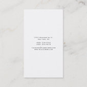 Professionele, moderne, handgeschreven haarlijst visitekaartje (Achterkant)