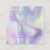 Professionele moderne holografisch, Lijst, Confett Kortingskaartje (Achterkant)