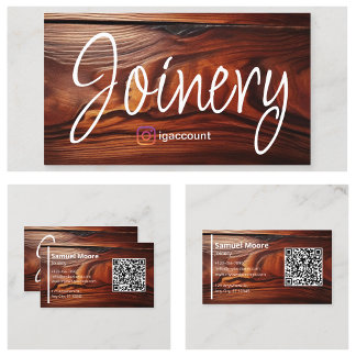Professionele Moderne Houtbewerking Cocobolo Hout Visitekaartje