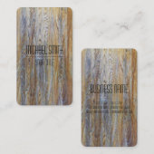 Professionele moderne houten korrel #4 visitekaartje (Voorkant / Achterkant)