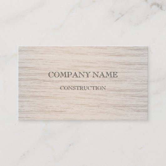 Professionele moderne houten korrels visitekaartje (Voorkant)