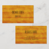 Professionele moderne houten korrels visitekaartje (Voorkant / Achterkant)