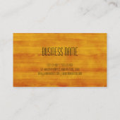 Professionele moderne houten korrels visitekaartje (Achterkant)