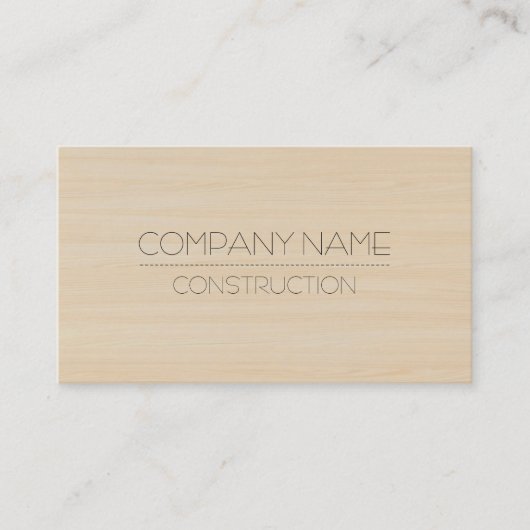 Professionele moderne houten korreltextuur #2 visitekaartje (Voorkant)