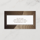 Professionele moderne houten vloerklep visitekaartje (Achterkant)