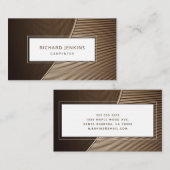 Professionele moderne houten vloerklep visitekaartje (Voorkant / Achterkant)