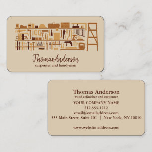 Professionele Moderne Huis Reparatie Handyman Visitekaartje