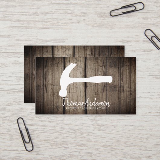 Professionele Moderne Huis Reparatie Handyman Visitekaartje (Voorkant / Achterkant in situ)