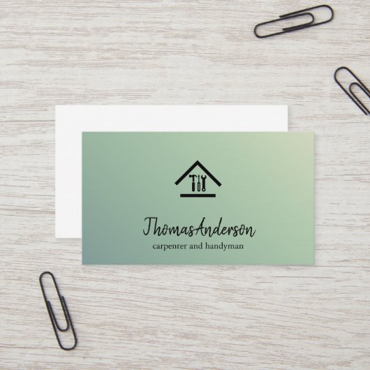 Professionele Moderne Huis Reparatie Handyman Visitekaartje (Voorkant / Achterkant in situ)