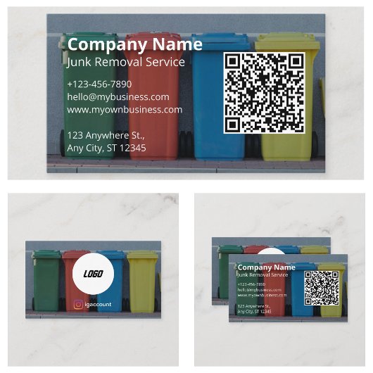Professionele moderne junkverwijdering visitekaartje
