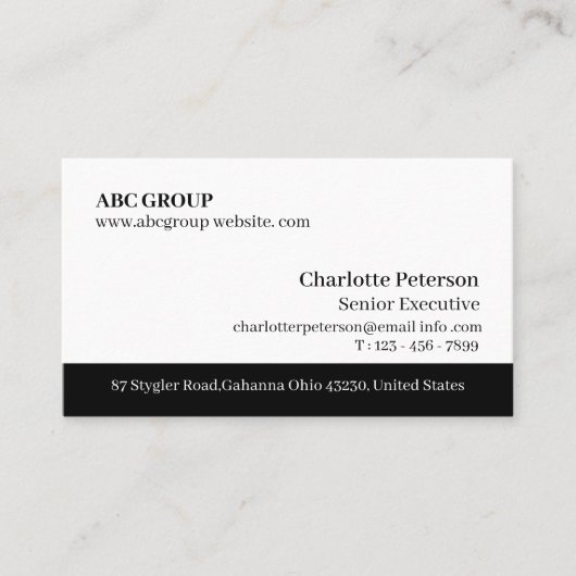 Professionele moderne kalender 2023 visitekaartje (Voorkant)