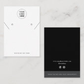 Professionele moderne Kettingen oorbellen Display  Contactkaartje (Voorkant / Achterkant)