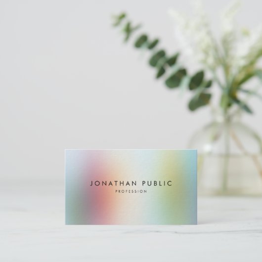 Professionele, moderne, kleurrijke Abstracte art e Visitekaartje (Staand voorkant)