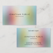 Professionele, moderne, kleurrijke Abstracte art e Visitekaartje (Voorkant / Achterkant)