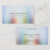 Professionele, moderne, kleurrijke Abstracte art e Visitekaartje (Voorkant / Achterkant)