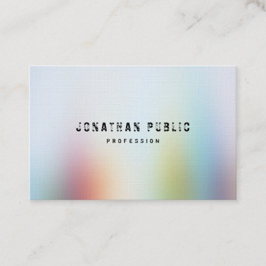 Professionele, moderne, kleurrijke Abstracte art e Visitekaartje (Voorkant)