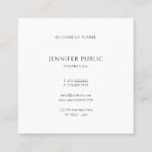 Professionele, moderne kleurrijke Sjabloon elegant Vierkante Visitekaartje (Achterkant)