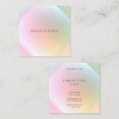 Professionele moderne kleurrijke Sjabloon Trendy Vierkante Visitekaartje (Voorkant / Achterkant)