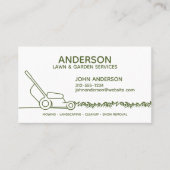 Professionele moderne landschapsarchitectuur en ga visitekaartje (Voorkant)