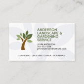 Professionele moderne landschapsarchitectuur en ga visitekaartje (Voorkant)