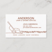 Professionele moderne landschapsarchitectuur en ga visitekaartje (Voorkant)