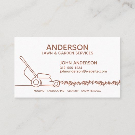 Professionele moderne landschapsarchitectuur en ga visitekaartje (Voorkant)