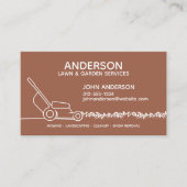 Professionele moderne landschapsarchitectuur en ga visitekaartje (Voorkant)