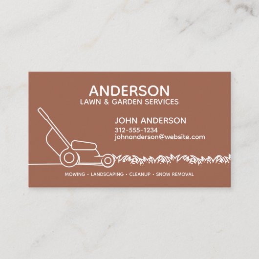 Professionele moderne landschapsarchitectuur en ga visitekaartje (Voorkant)