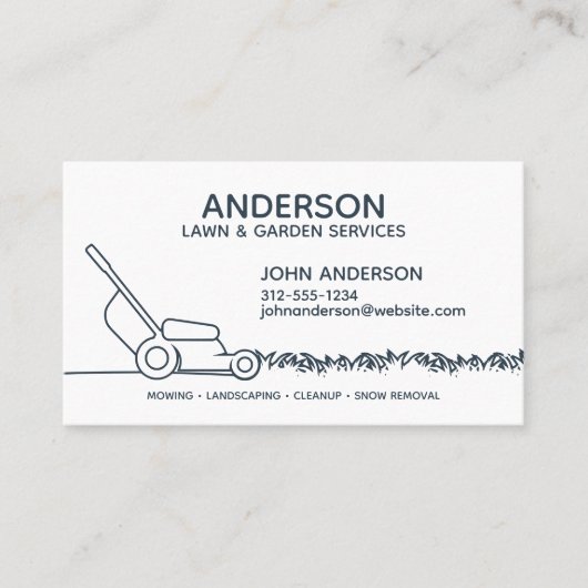 Professionele moderne landschapsarchitectuur en ga visitekaartje (Voorkant)