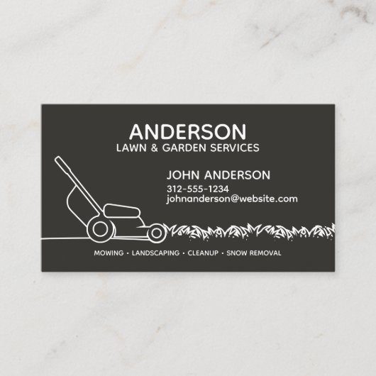 Professionele moderne landschapsarchitectuur en ga visitekaartje (Voorkant)