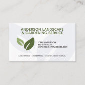 Professionele moderne landschapsarchitectuur en ga visitekaartje (Voorkant)