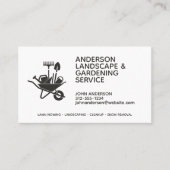 Professionele moderne landschapsarchitectuur en ga visitekaartje (Voorkant)