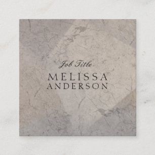 Professionele moderne legant marmer vierkante visitekaartje