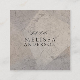 Professionele moderne legant marmer vierkante visitekaartje