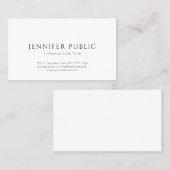 Professionele moderne legant-minimalistische speel visitekaartje (Voorkant / Achterkant)