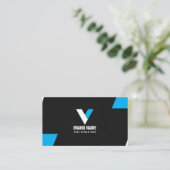 Professionele moderne legant visitekaartje (Staand voorkant)