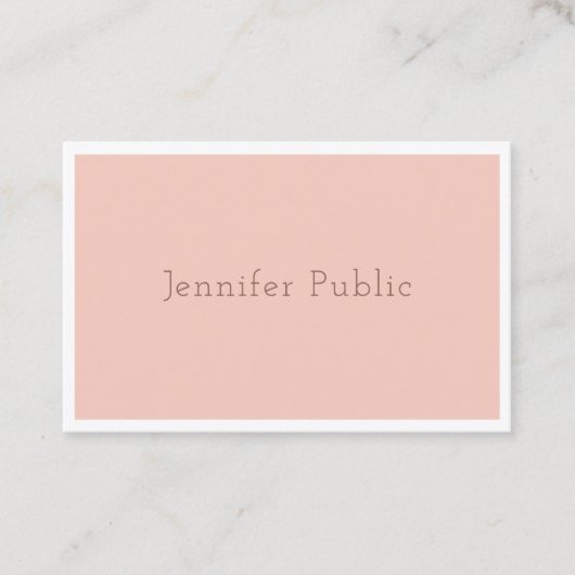 Professionele moderne legante minimalistische popu visitekaartje (Voorkant)