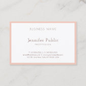 Professionele moderne legante minimalistische popu visitekaartje (Achterkant)