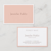 Professionele moderne legante minimalistische popu visitekaartje (Voorkant / Achterkant)