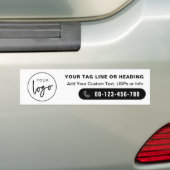 Professionele moderne Logo bedrijfswagen Bumpersticker (Op auto)