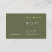 Professionele moderne luxe parel afwerking elegant visitekaartje (Achterkant)