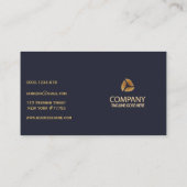 Professionele moderne marine en Sinaasappel Visitekaartje (Achterkant)