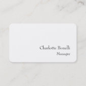 Professionele, moderne, minimale creatie visitekaartje (Voorkant)